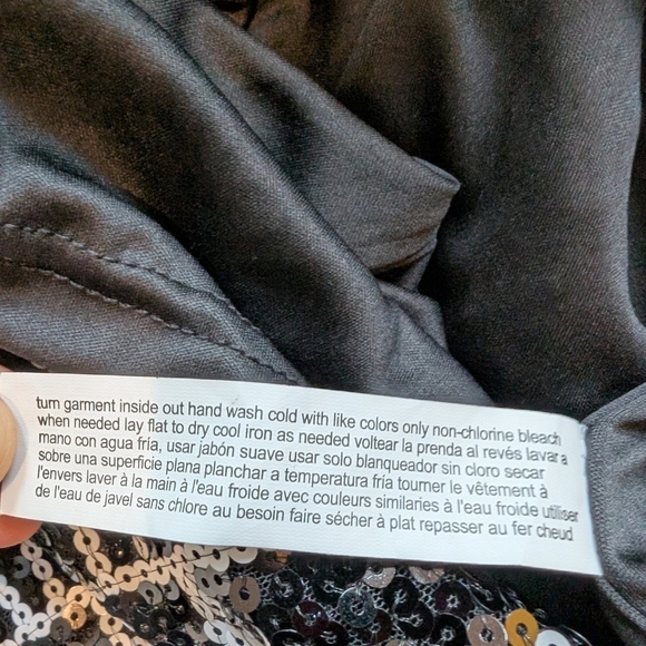 Eloquii sequin black and white mini dress bell sleeves sz 20 NWT - Picture 6 of 8